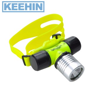 ไฟฉายกันน้ำรัดหัวดำน้ำ ABS + อลูมิเนียม 85X100 มม Diving flashlight waterproof strap ABS + Aluminum 85X100 mm.