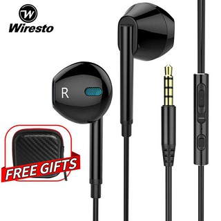 Wiresto หูฟัง เสียงมีคุณภาพ HIFI ลดเสียงรบกวน แบบใช้สาย