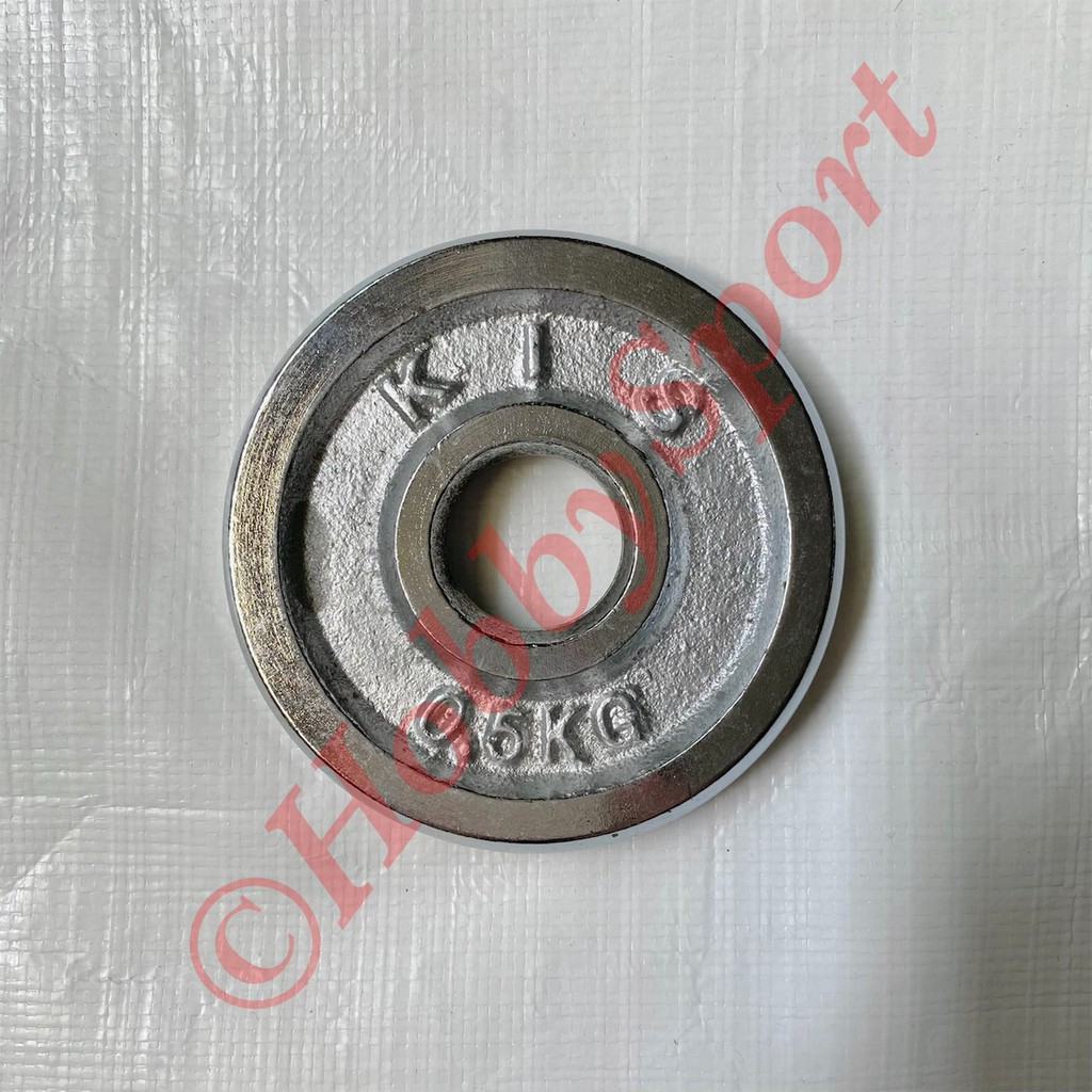 แผ่นน้ําหนัก 0.5 กก. 3 ซม. Chrome Iron Dumbell Barbell Plate Barbell Dambel