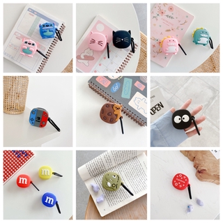 Baseus Encok Tws เคส Wm01การ์ตูนซิลิโคนอ่อนนุ่มป้องกันหูฟังไร้สายพร้อมตะขอ