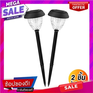 ไฟจัดสวน SOLAR BEC MALTA 0.2 วัตต์ วอร์มไวท์ สีดำ ไฟตกแต่งสวนโซล่าเซลล์ SOLAR GARDEN SPIKE LIGHT BEC MALTA 0.2W WARM WHI