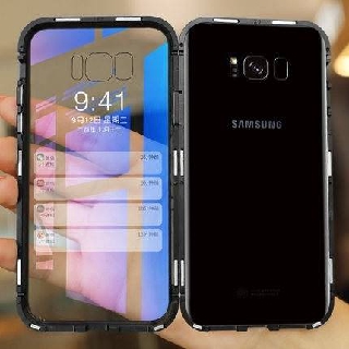 N001. SAMSUNGS8 S8PLUS S9 S9PLUS S10 S10PLUS NOTE8 NOTE9 NOTE10 NOTE10PLUS เคสประกบแม่เหล็กกระจกด้านเดียว(กระจกหลัง)