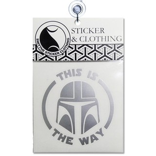 สติกเกอร์โลโก้ Star Wars The Mandalorian This Is The Way สําหรับตกแต่งรถจักรยานยนต์ รถยนต์