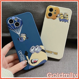 🔥 เคสไอโฟนลายแถบข้าง Minions iPhone 11 เคสนักบินอวกาศลายแถบข้างขอบเหลี่ยมซิลิโคนสำหรับ เคส Apple iPhone 13 Pro Max XS SE2 2020 Xr เคสไอโฟน13 11 เคสไอโฟน7พลัส 6 7 8+ เคสi13 Pro Max 6s 12 Mini เคสi11 เคส I8plus X เคสไอโฟน6sพลัส เคสไอโฟนxr มินเนี่ยน Case