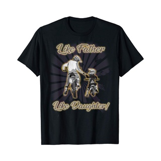 เสื้อยืด พิมพ์ลาย Like Father Like Daughter Dirt Bike ของขวัญวันพ่อ