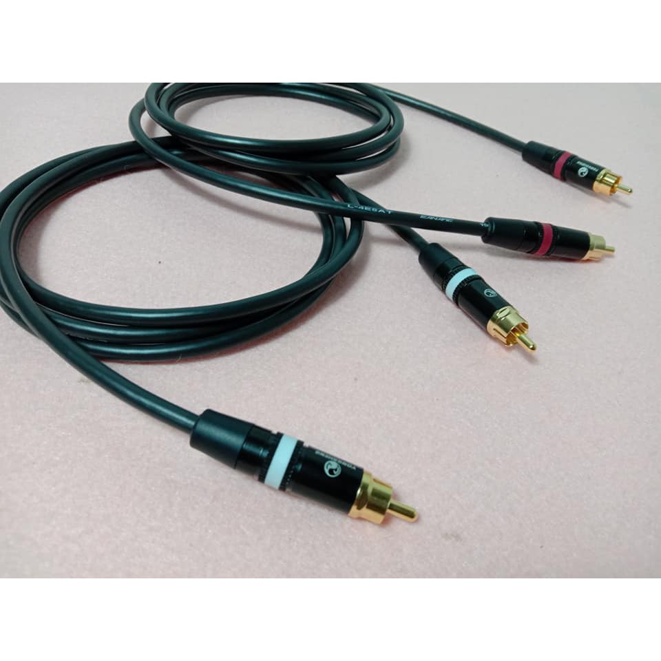 สาย RCA Canare L-4E5AT (MADE IN JAPAN) หัวแจ็ค RCA Neutrik/Yongsheng หรือ Neutrik/rean