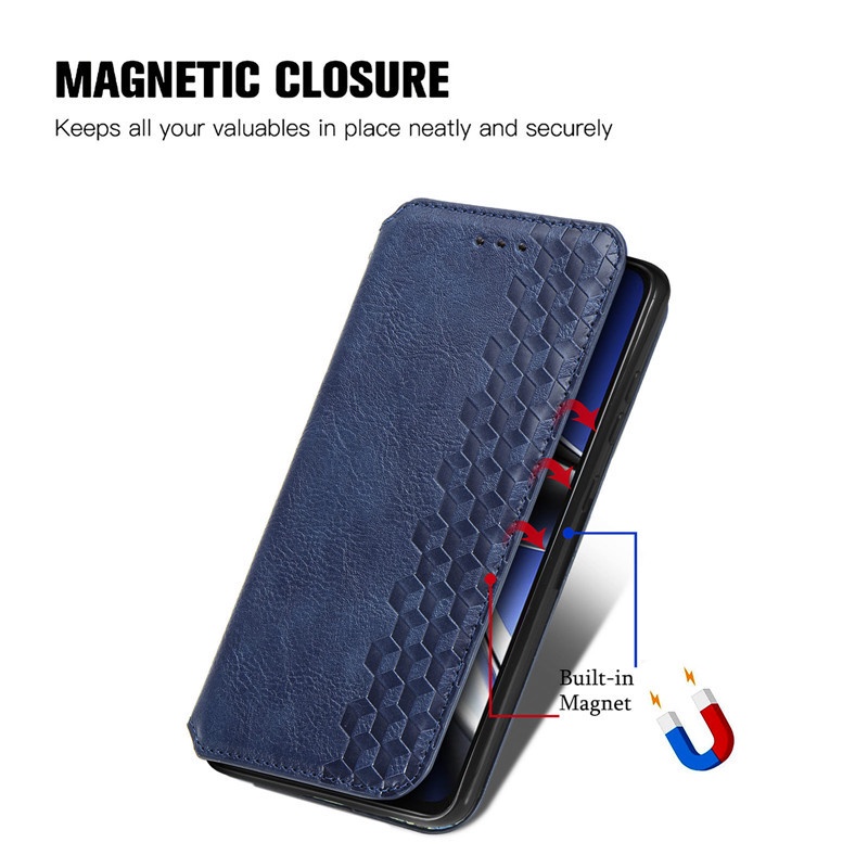 เคสโทรศัพท์มือถือหนัง ฝาพับแม่เหล็ก กันกระแทก พร้อมช่องใส่บัตร สําหรับ Xiaomi Poco X4Pro 5G M4Pro X4 M4 X3 GT NFC M3 Pro 4G 5G M X 4 Pro 2022 ราคา ถูกที่สุด ดีลบีเคเค แกลเลอรีภาพที่ 4