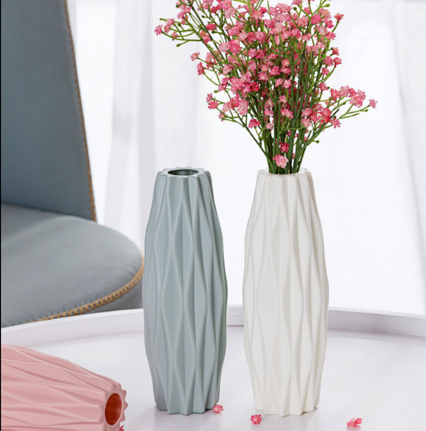 แจกันเซรามิคพลาสติก PE สไตล์นอร์ดิก สําหรับตกแต่งบ้าน - รูปที่ 3