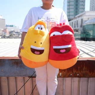 หมอนอิง Yellow &amp; Red 16นิ้ว Larva หนอนลาวา