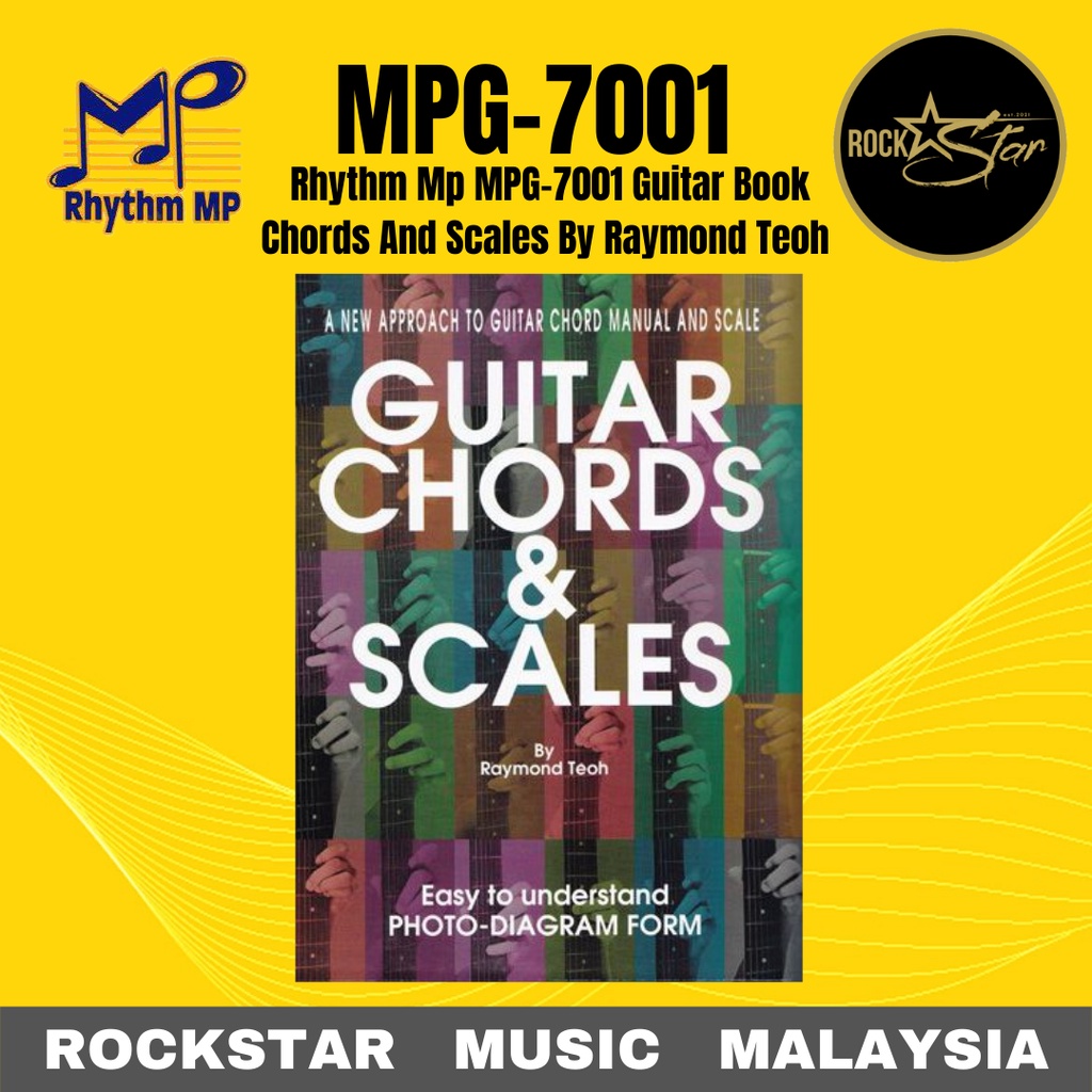 Rhythm Mp MPG-7001 Guitar Book Chords And Scales By Raymond Teoh (MPG7001)