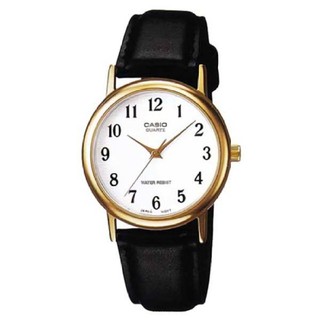 Casio Standard นาฬิกาข้อมือผู้ชาย- สีเงิน สายหนังสีดำ รุ่น
MTP-1095Q-7B