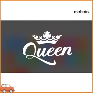 สติกเกอร์สะท้อนแสง รูปมงกุฎ Mar Queen สําหรับตกแต่งหน้าต่างรถยนต์