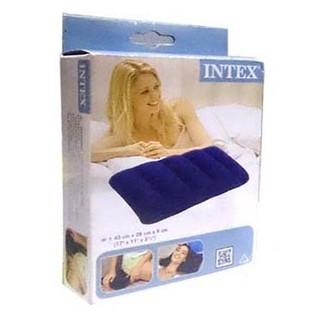 หมอนเป่าลม INTEX อเนกประสงค์ [สีน้ำเงิน] Travel Air Pillow ขนาด 43*28cm