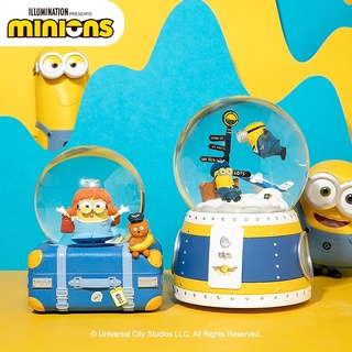 LOTS | Minions Air Series ✈️👩🏻‍✈️กล่องดนตรีมินเนียน Snow globe 2 รุ่น กัปตัน Kevin&amp; Stuart / Bob