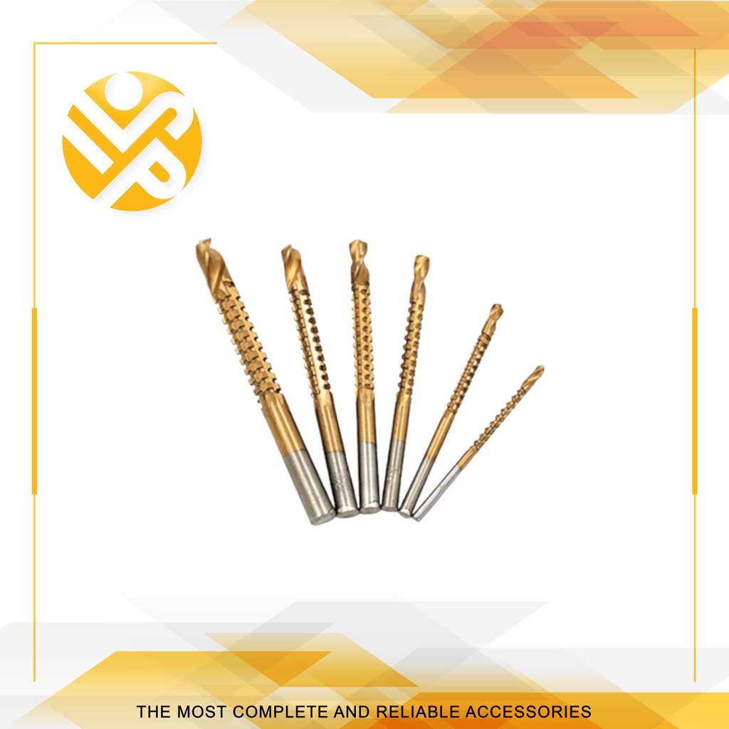 MATA IKURA ดอกสว่าน HSS Groveing 6 ชิ้น / ดอกสว่าน HSS