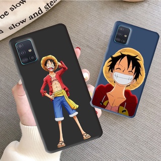 เคส Samsung Galaxy A50S A30S A10S A20S Galaxy A01 A51 A10 A70S A80 A11 A71 luffy One Piece ลูฟี่หนึ่งชิ้นเรียบง่ายอ่อนนุ่มสีลูกกวาดซิลิโคนโทรศัพท์มือถือ