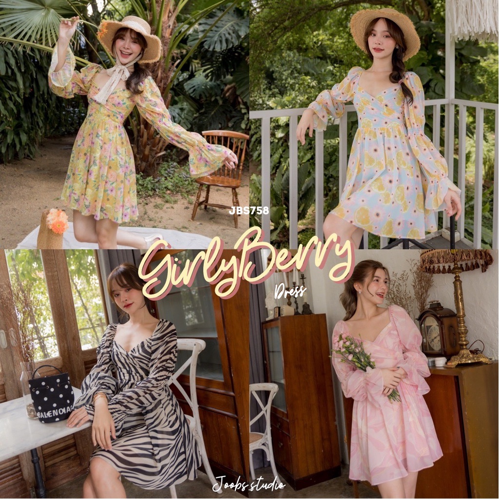 #JBS758 GirlyBerry Dress