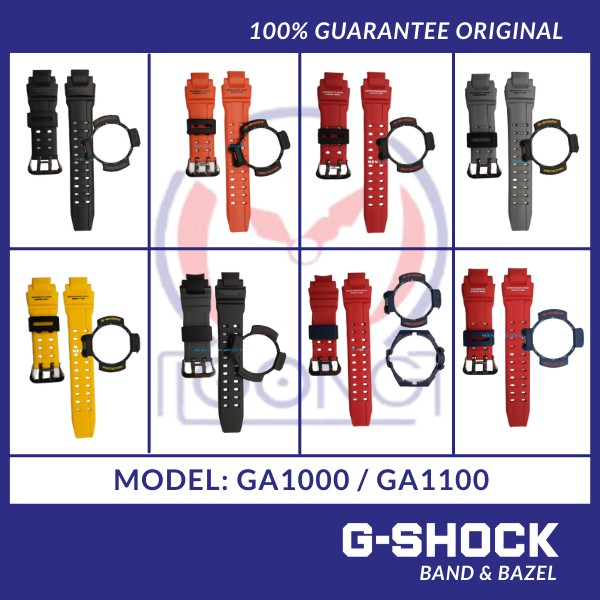 G-shock Ga1000 Ga1100 Gravity Master Band และ Bezel "bnb" Casio และ New Strap Tali