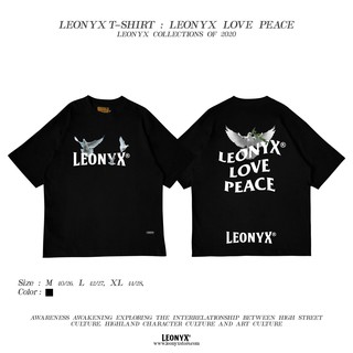 เสื้อยืดแขนสั้น  "LOVE PEACE" LEONYX T-SHIRT