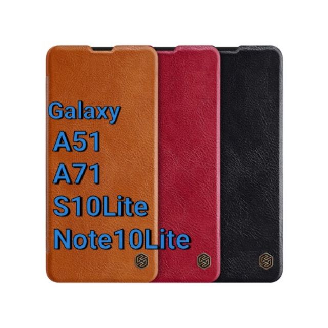 🔥​พร้อมส่ง🇹🇭🔥​【แท้💯%】เคสหนังฝาพับ QIN Galaxy S10Lite​ / A51 / A71 / Note10Lite / A52 / A52s  Nillkin QIN Leather Case