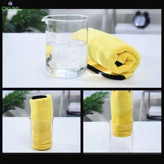 OKUMI_SHOP ผ้าไมโครไฟเบอร์ เกรดพรีเมี่ยม หนานุ่ม ซับน้ำไว ขนาด 30x30cm