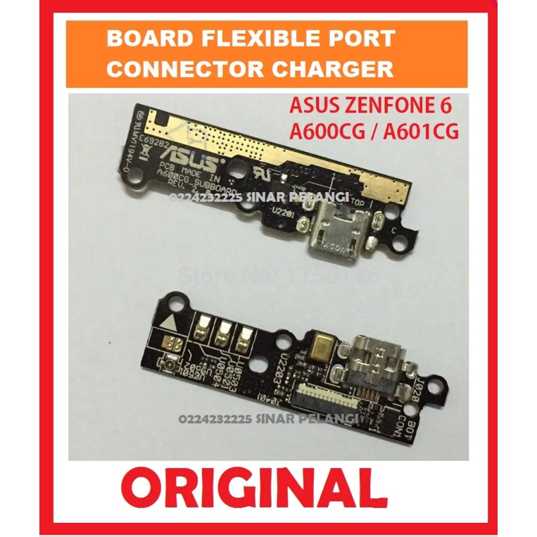 ASUS ZENFONE 6 A600CG A601CG FLEXIBLE CON TC CONNECTOR TRAVEL CHARGER SOUND MIC 903899