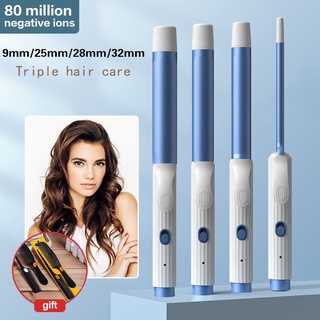 แกนม้วนผม ถนอมเส้นผม จัมโบ้ เคิร์ล 9/25/28/32 Mm Curling Iron เครื่องม้วนผม ลอนสวยธรรมชาติ ไม่ทำร้ายเส้นผม