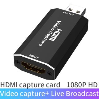 Video Capture Card USB 2.0 HDMI Video Grabberบันทึกกล่องสำหรับPS4 สวิทช์กล้องHDสดสตรีมมิ่งTOคอมพิวเตอร์