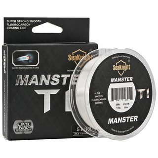 Seaknight MANSTER T1 สายเบ็ดตกปลา เคลือบฟลูออโรคาร์บอน 100% (100 ม.)