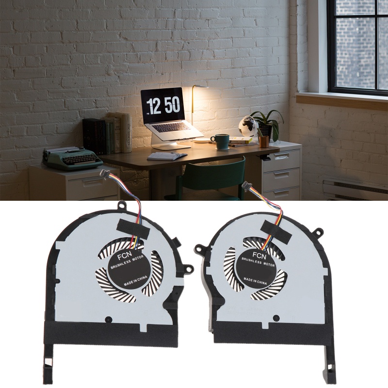 YXA 2PCS CPU GPU พัดลมสําหรับ FX504 TUF FX504G FX504GE FX504GD FX504GM Cooler พัดลม