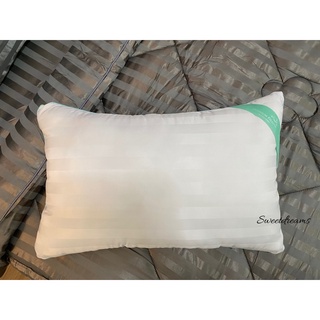 หมอน พรีเมี่ยม Pillow Premium ใบใหญ่ ขนาด 19*29 นิ้ว ใยหนัก 1,000 กรัม นุ่มละมุน กันไรฝุ่นได้ดี กุ้นขอบด้วยผ้าไหมสวยงาม