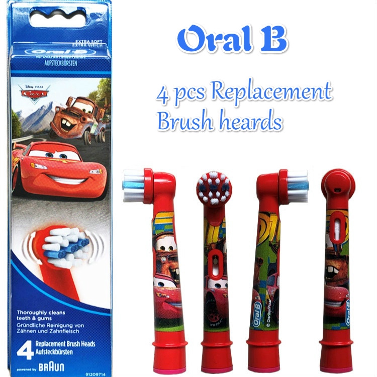 Oral B Cars Stages Power Electric Toothbrush Replacement Brush Heads หัวแปรงสำรอง หัวแปรงสีฟันไฟฟ้า