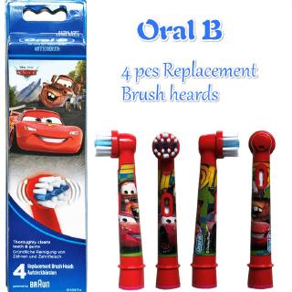 Oral B Cars Stages Power Electric Toothbrush Replacement Brush Heads [ดิสนีย์รถยนต์] หัวแปรงสำรอง หัวแปรงสีฟันไฟฟ้า