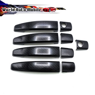 ครอบมือจับประตู 4 ประตู เครฟล่าดำ Chevrolet  Colorado Captiva Cruze Sonic Trailblazer ปี 2012 - 2019
