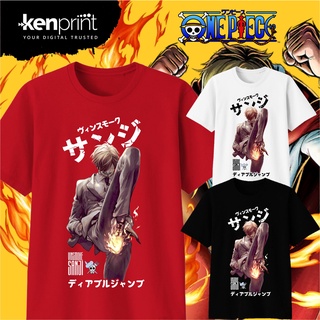 T-shirt  เสื้อยืด พิมพ์ลายอนิเมะวันพีช VINSMOKE SANJI DIABLE JAMBE | ไม่ใช่ทางการ | ผ้าฝ้ายพรีเมี่ยมยุค 30 - เด็กทารกวัย