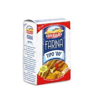 ดีเวลล่า ฟารีนา เเป้งอเนกประสงค์ ทิโป เบอร์ 00 1 กิโลกรัม - Divella Farina Plain Flour Tipo 00 1kg