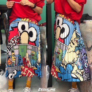 Elmo pleated skirt