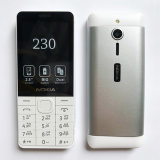 โทรศัพท์มือถือ โนเกียปุ่มกด NOKIA  230 (สีขาว) 2 ซิม จอ 2.8นิ้ว รุ่นใหม่  2020