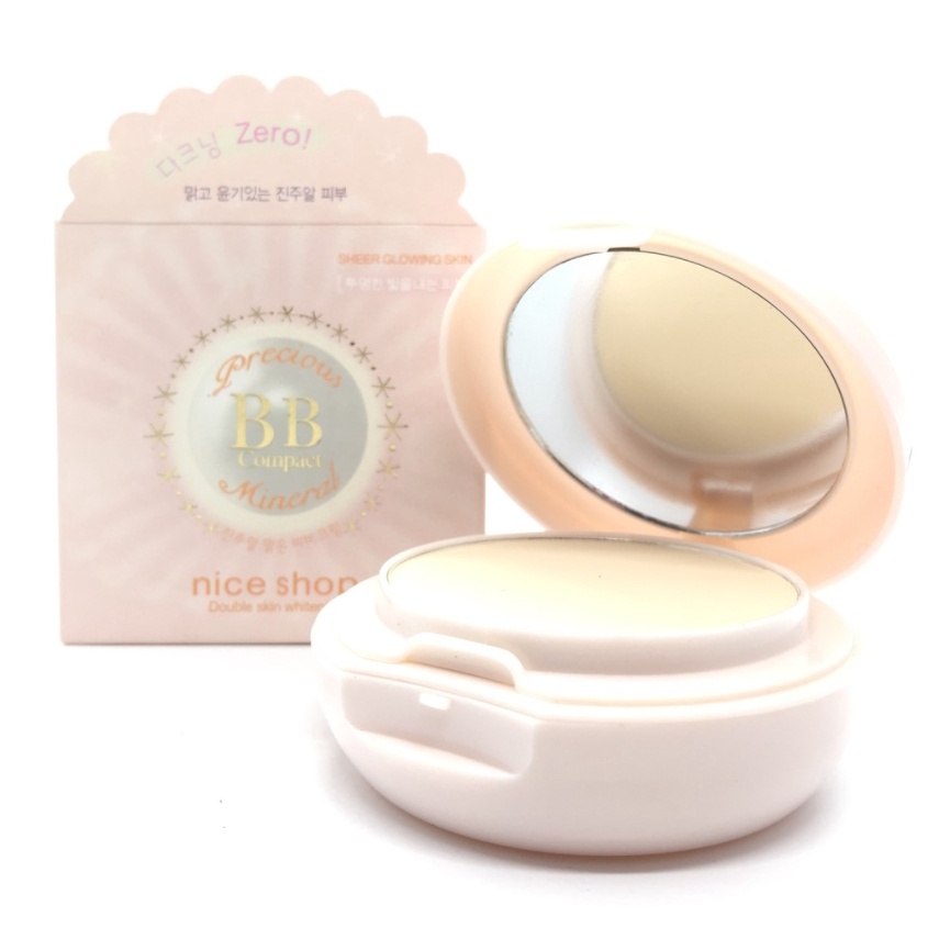 แป้งพัฟ 2 ชั้น Nice Shop Double Skin Whitening SPF30 PA++