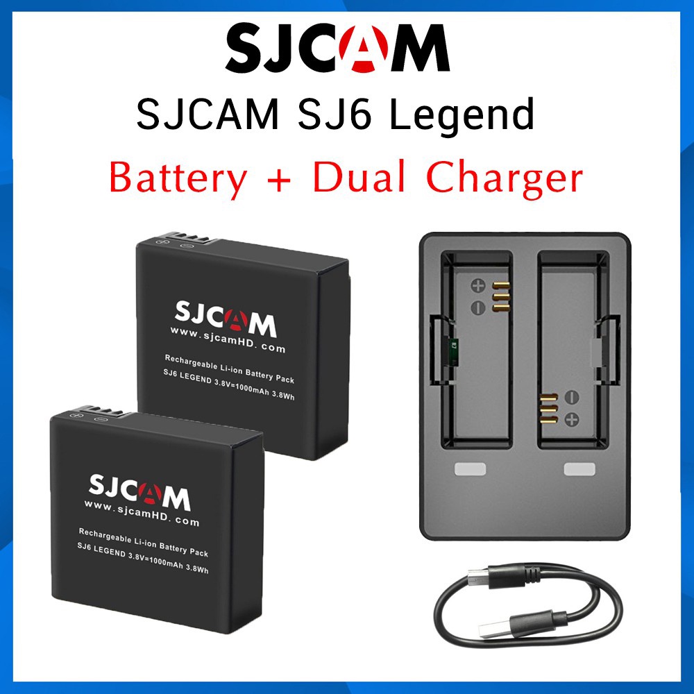 Battery SJCAM SJ6 LEGEND 1000 mAh Dual Charger SJ6 Legend (ของแท้)