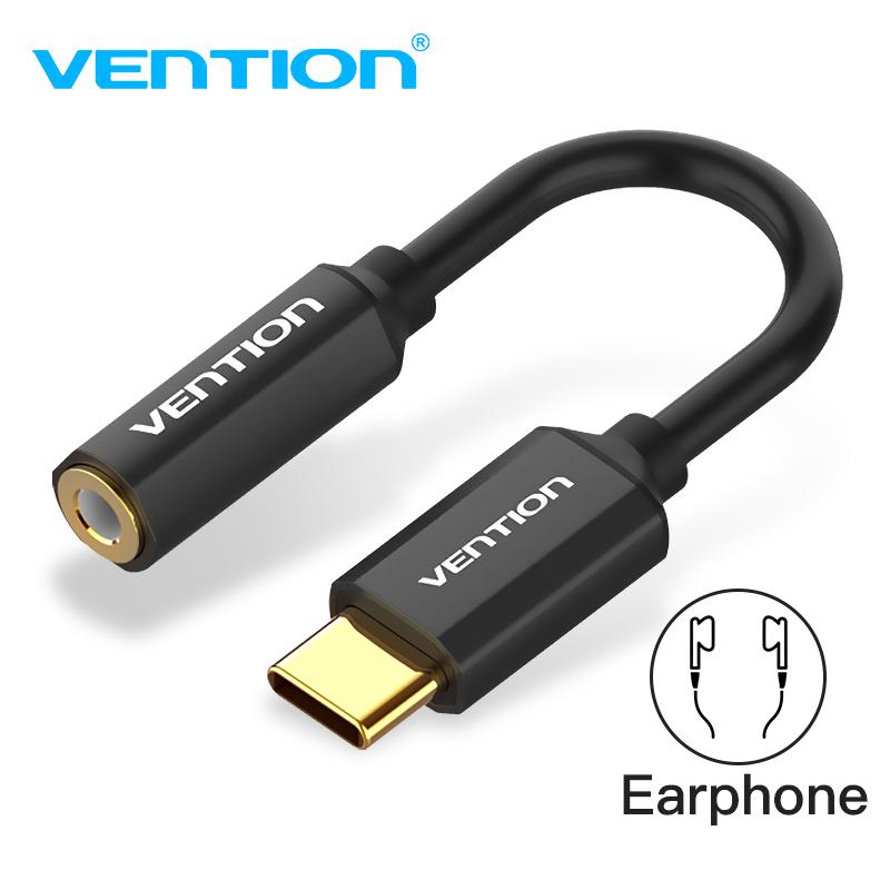 Vention Type C 3.5 อะแดปเตอร์หูฟัง USB C Male เป็น 3.5 มม. Female Jack Aux Audio Cable