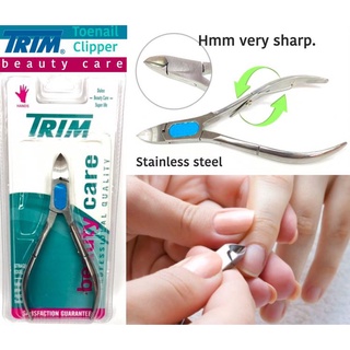 Trim Toenail Clipper กรรไกรตัดหนังสแตนเลส ปลายโค้งแหลม ตัวใหญ่