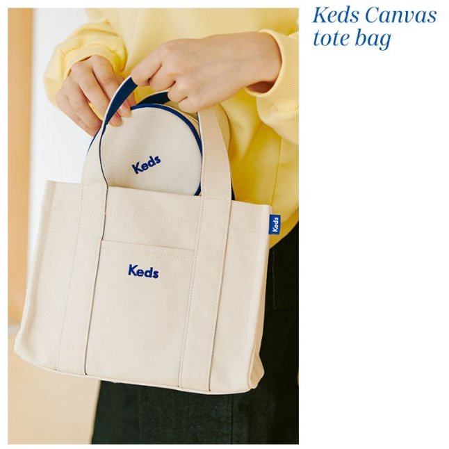 กระเป๋า Keds Canvas tote bag (รุ่นนี้ไม่มีสายสะพายยาว) 💜สินค้าพร้อมส่ง💜