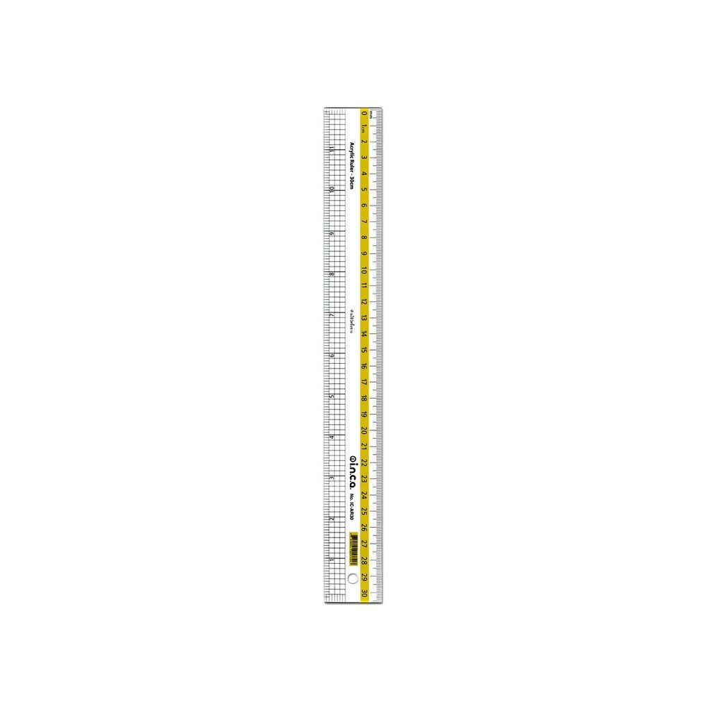 ไม้บรรทัด INCA อะคริลิคใส IC-AR45 (18 นิ้ว)