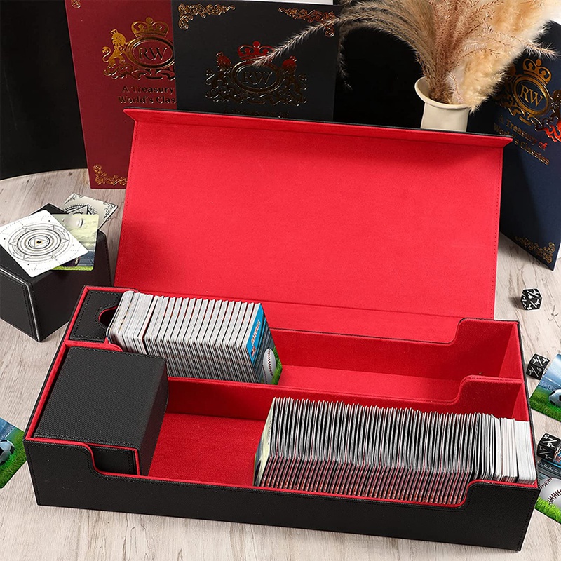 Yehengh กล่องการ์ดแม่เหล็ก 550+ สําหรับ Mtg Deck Box Commander Yugioh