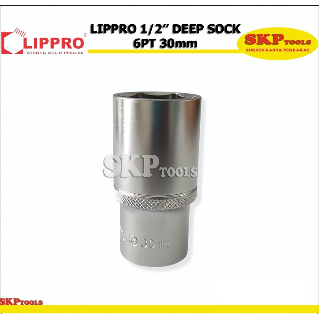 LIPPRO 1/2 DEEP SOCK 6PT 30MM (3230M-30)
