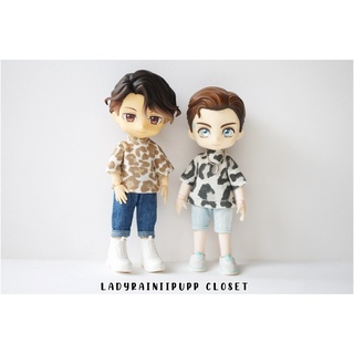 เสื้อยืด Vol.2 | Be the leopard | ชุดสเกล 1:12 | Nendoroid Doll ,OB11 , TozDoll , YMY , PICCODO , DDF , UF