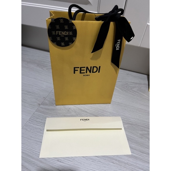 อุปกรณ์เฟนดิ Fendi ริบบิ้น แม่เหล็ก ซองใบเสร็จ แท้100%