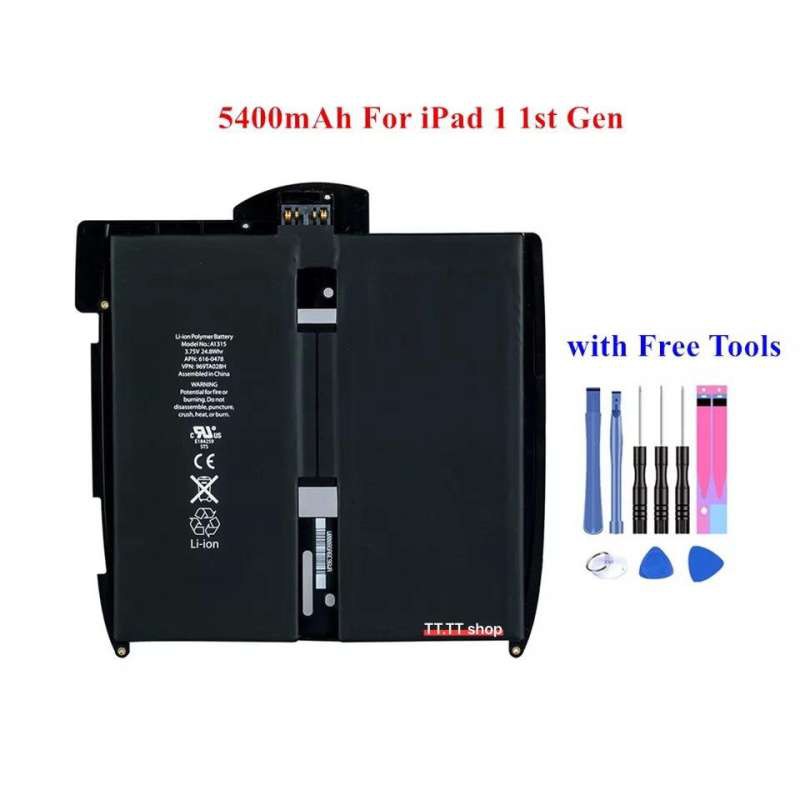 แบตเตอรี่ แท้ iPad 1 / iPad 1 A1315 A1219 A1337 616-0448 5400mAh พร้อมชุดถอด+แผ่นกาว รับประกัน 3 เดือน