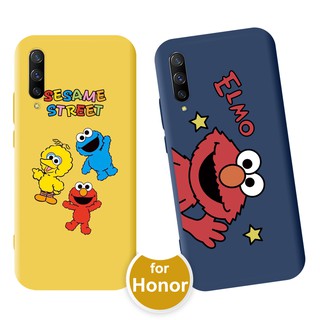 Sesame Street Cartoon Case Huawei Nova 2 Lite Y6S Y6 Y7 Pro 2019 Y5 Lite 2018 Y9S Honor 9 10 20 Lite 8A V30 Pro 30S X10 7C V20 8X Play กรณีเคสโทรศัพท์มือถือลายการ์ตูนสําหรับ